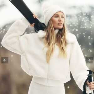 ALO Yoga White Foxy Sherpa Jacket